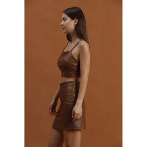 Ventes en gros de mini-jupes en similicuir pour femmes - Product Image 5