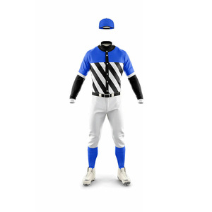 Ensemble deux pièces d'uniforme de baseball personnalisé de qualité supérieure avec maillot boutonné et pantalon idéal pour les équipes amateurs ou professionnelles - Product Image 2