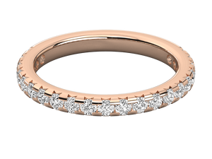 Anillo de Compromiso de Diamantes de Alta Calidad para Mujer, Chapado en Oro de 14K, Corte Brillante Redondo, Certificado IGI, Anillo de Bodas, Regalo de la India - Product Image 5