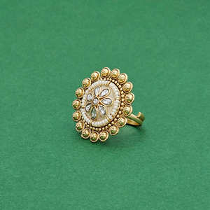 แหวนโบราณปรับได้ชุบทอง - Product Image 3