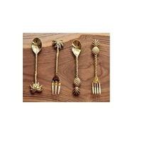 Fourchette en laiton design Simple nouveau design vaisselle moderne fourchette en laiton meilleure qualité fourchette en laiton massif pour un prix bas