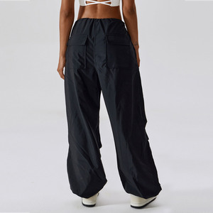 Pantalones de Verano para Mujer, Tendencia, Holgados, de Cintura Alta, Pierna Ancha, Versátiles, Casuales, Largos, Anti-Pilling, con Cierre de Cremallera - Product Image 1