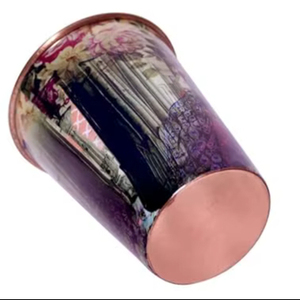 Verre en cuivre pur imprimé unique avec des motifs religieux spirituels pour le but de cadeau d'anniversaire de mariage à un prix abordable - Product Image 1