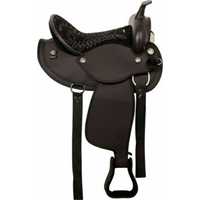 Selle anglaise de qualité supérieure |   Selle de cheval confortable à assise profonde en cuir synthétique |   Arceau d'équitation durable en fibre de verre pour
