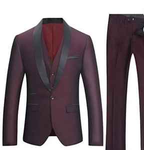 ชุดสูทผู้ชายทรงเข้ารูป สไตล์ทางการ สำหรับงานเลี้ยง งานแต่งงาน งานลำลอง ธุรกิจ พร้อมบริการปักโลโก้ - Product Image 3