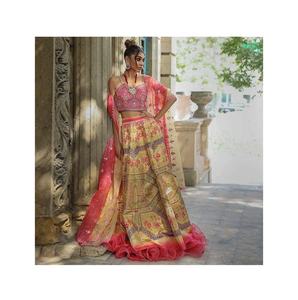 Nouvelle robe chemise brodée en soie et rayonne pour femmes manches longues pakistanaise Shalwar Kameez pour les fêtes et les mariages Style indien - Product Image 4