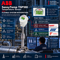 100% Asli ABB SensyTemp TSP100 Sensor Suhu RTD Pt100 Termokopel 4-20mA HART Termometer Industri Proses
