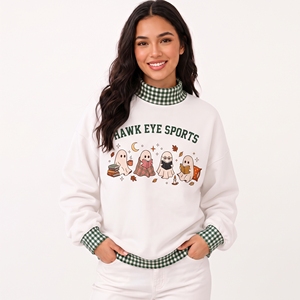 OEM Custom Mockneck Cotton HeavyWeight <b>Jumper</b> Embroidered Soft <b>Fleece</b> Turtlenecks Crewneck Oversized Mock Neck Sweatshirt Women - Product Image 1