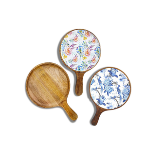 ถาดจานพิซซ่าทำจากไม้มี3ดีไซน์อุปกรณ์สำหรับใช้ในร้านอาหาร - Product Image 1