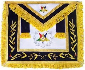 Conjunto de Regalia masónica para uso en logia ceremonial, delantal personalizado y uniforme de cuello, traje de masón hecho a mano, venta al por mayor - Product Image 4