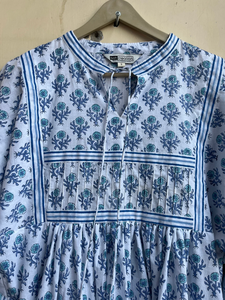 Robe longue bohème grande taille pour femmes pour l'été Robe en coton imprimé bloc avec décoration de gland Style décontracté - Product Image 6