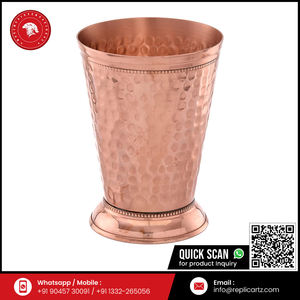 Tazza Premium in Rame Martellato per Mint Julep e Moscow Mule | Set di Barware in Rame Massiccio Artigianale per Cocktail, Drink Misti e Bar Domestico - Product Image 6