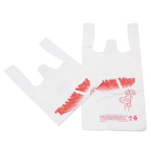 Venta al por mayor de fábrica Song Bang plástico compostable camiseta bolsas de la compra logotipo impreso personalizado colorido supermercado mango PE plástico - Product Image 2