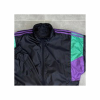 Ensemble de survêtement 2-en-1 en nylon épais à manches longues, respirant, style streetwear, imprimé, coupe-vent, veste et short d'été