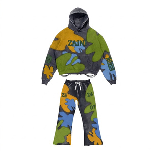 Conjunto de Sudadera con Capucha y Pantalones Deportivos Transpirables de Invierno para Hombre, ZAINI, 380 GSM, Felpa de Algodón 100% Premium, con Logotipo Personalizado - Product Image 1