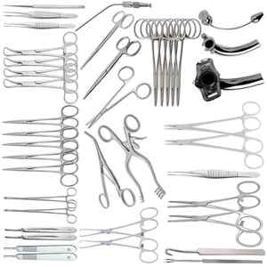 Instruments chirurgicaux ORL Ensemble de trachéotomie de 34 pièces pour la chirurgie de trachéotomie Ensemble de trachéotomie Premium avec étui - Product Image 1