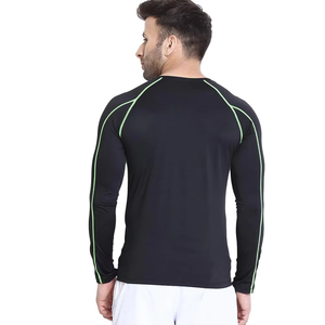 Rashguard de compresión de manga larga con logo personalizado y color a elección, ideal para Jiu-Jitsu, Grappling, BJJ, MMA, tela de 180g, talla personalizable. - Product Image 3