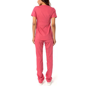 Venta caliente de alta calidad de algodón azul Scrubs conjuntos de uniformes para las mujeres Precio de fábrica Servicio OEM Mangas cortas Enfermería Scrub - Product Image 2