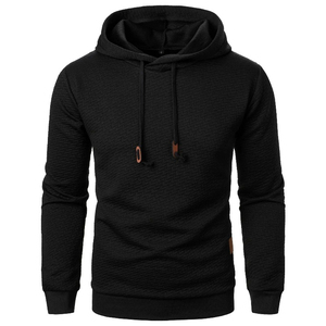 Top tendance hommes épais goutte épaule à capuche Streetwear pull surdimensionné décontracté sweats à capuche - Product Image 5