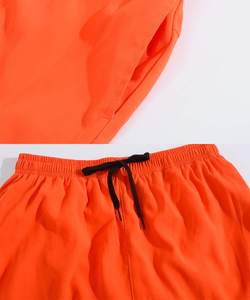 High-Performance Unisex Double <b>Layer</b> Breathable Quick Dry Elastic Waist <b>Mid</b> Waist 100% Polyester Sporty Pattern Sports Shorts - Product Image 4