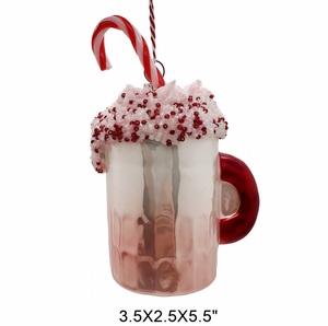 Adornos Navideños de Cristal Pintados a Mano, Clásicos, a Todo Color, con Diseños de Pasteles, Donas, Dulces y Decoraciones para el Árbol de Navidad - Product Image 3