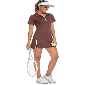 Conjunto de uniforme de tenis de LICRA 100% para mujer, cómodo ajuste holgado, ropa deportiva de la mejor calidad para mujer, venta al por mayor - Product Image 1