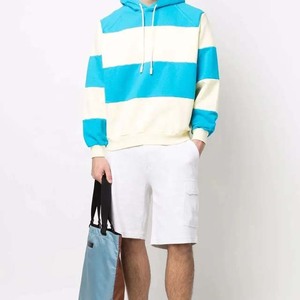 Sudaderas con capucha básicas para hombre, logotipo personalizado, contraste de color, venta al por mayor, ropa de gimnasio, sudaderas con capucha para hombre, Sudadera con capucha transpirable de algodón 100% - Product Image 4