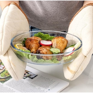 Teglia da Forno Ovale in Vetro da 2L, Piatto Resistente per Cottura e Fornelli - Product Image 3