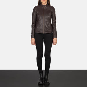 Vente en gros d'usine Nouveaux vêtements Veste en cuir pour femmes Manteau en cuir de mouton véritable Veste en daim pour femmes - Product Image 1