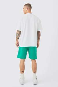 กางเกงขาสั้นผ้าคอตตอน40% สั้นสำหรับผู้ชายกางเกงปะติดแบบไขว้ยาวปานกลางทำจากโพลีเอสเตอร์ระบายอากาศได้ดีสไตล์สตรีทผลิตจากปากีสถาน - Product Image 2