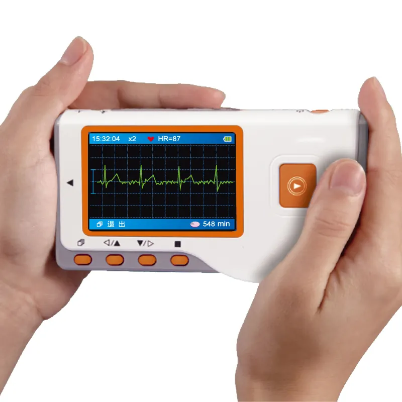 SIN-SEC11Manufacturer เครื่องตรวจคลื่นไฟฟ้าหัวใจแบบพกพาจอ ECG แบบง่ายช่องสัญญาณ