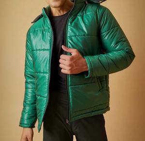 Veste d'hiver unisexe imperméable à capuche amovible Nouveau design Gilet matelassé en coton Fermeture éclair devant Service OEM Tailles XS 6XL - Product Image 1