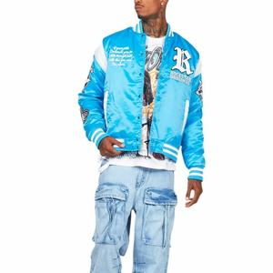 Chaqueta de Invierno de Satén para Hombre, Unisex, de Alta Calidad, con Capucha, Cuello Alto, Relleno de Poliéster, a la Moda - Product Image 1