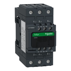 Contattore Schneider Electric LC1D65AT7 TeSys Deca 3P(3 NO) con AC-3/AC-3e <=400V 65A 480V AC 60Hz Bobina a vite - Product Image 1