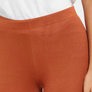 New Arrival Lightweight Mid Waist Casual Breathable High Quality REVIBE INDUSTRY <b>Women</b> <b>Legging</b> Spandex/Polyester Full Length All - Product Image 5