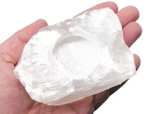 เชิงเทียนหินโมราธรรมชาติขัดเงารูปทรงธรรมชาติรักฮวงจุ้ยปรับขนาดเองได้ของตกแต่งบ้านคุณภาพสูงอินเดีย - Product Image 3