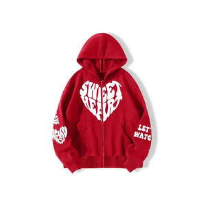 เสื้อฮู้ดพิมพ์ลายพัฟขนาดใหญ่พิเศษเสื้อผ้าแฟชั่นสีทึบทำจากโพลีเอสเตอร์/ ผ้าฝ้ายขายส่งทันสมัยไซส์พิเศษ - Product Image 2