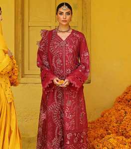 NOUVELLE COULEUR PAKISTANAISE Vente chaude Shalwar Kameez traditionnel Chemise Robe de cérémonie pour l'Aïd et le mariage Femmes Nouveau style Prêt à porter - Product Image 2