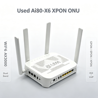 Routeur FTTH d'occasion Ai80-X6 H3-1S WiFi6 AX3000 XPON ONU 4 antennes GPON EPON 4GE VoIP Unité de réseau optique