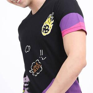 T-shirt ajusté confortable de haute qualité avec logo frontal, vêtement économique à motif uni - Product Image 5