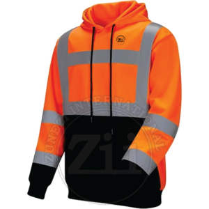 Sudadera de alta visibilidad Hi-vis para hombre Seguridad verde Hi Vis Sudadera con capucha reflectante Jersey Seguridad Sudadera con capucha Manga larga Construcción - Product Image 1
