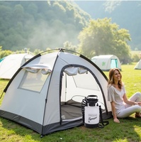 Douche portable pour animaux de compagnie pour le camping en plein air, kit de rinçage pour le surf, pompe de douche de plage à gonflage manuel, convient pour le lavage des grands chiens