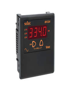 Selec 7-Segment Digital LED Display <b>Power</b> <b>Meter</b> MV334-230V Panel Mount Voltmeter 96x96mm - Product Image 1
