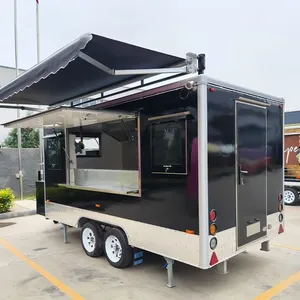 Modern Black Modified Shipping Container with <b>Awning</b> and Serving <b>Window</b> for Restaurant Use - Product Image 4