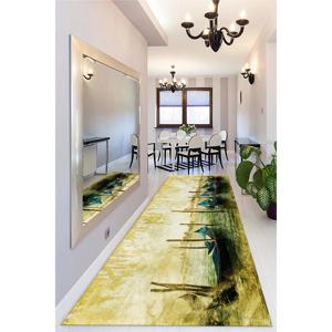 Tapis d'art Gondole de Venise : Tapis de sol vintage avec scène de canal italien, tapis en chenille - Product Image 3