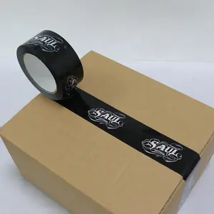 Custom Printed Branded Pink Brand Bopp Shipping Adhesive Packaging Tape With Logo