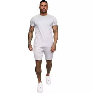 Ensemble t-shirt et short d'été 100% coton surdimensionné délavé personnalisé Streetwear respirant de haute qualité pour un style décontracté - Product Image 6