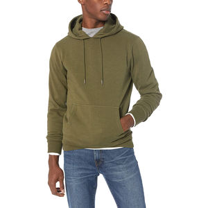 Sudadera con capucha de lana mezclada de algodón pesado de gran tamaño básico de calidad superior para hombre con cremallera completa Color sólido en blanco Casual relajado - Product Image 4