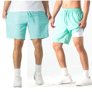 Pantalones cortos ligeros para entrenamiento de gimnasio, pantalones cortos deportivos transpirables ajustados para hombre, pantalones cortos de talla grande de secado rápido - Product Image 5