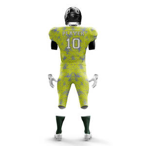 Ensemble de shorts de maillot de football américain en maille respirante en polyester 100% personnalisé avant de haute qualité grande taille sans tarif - Product Image 2